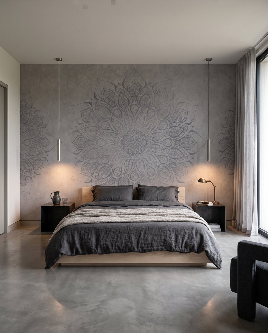 Květinová mandala — interiér 2
