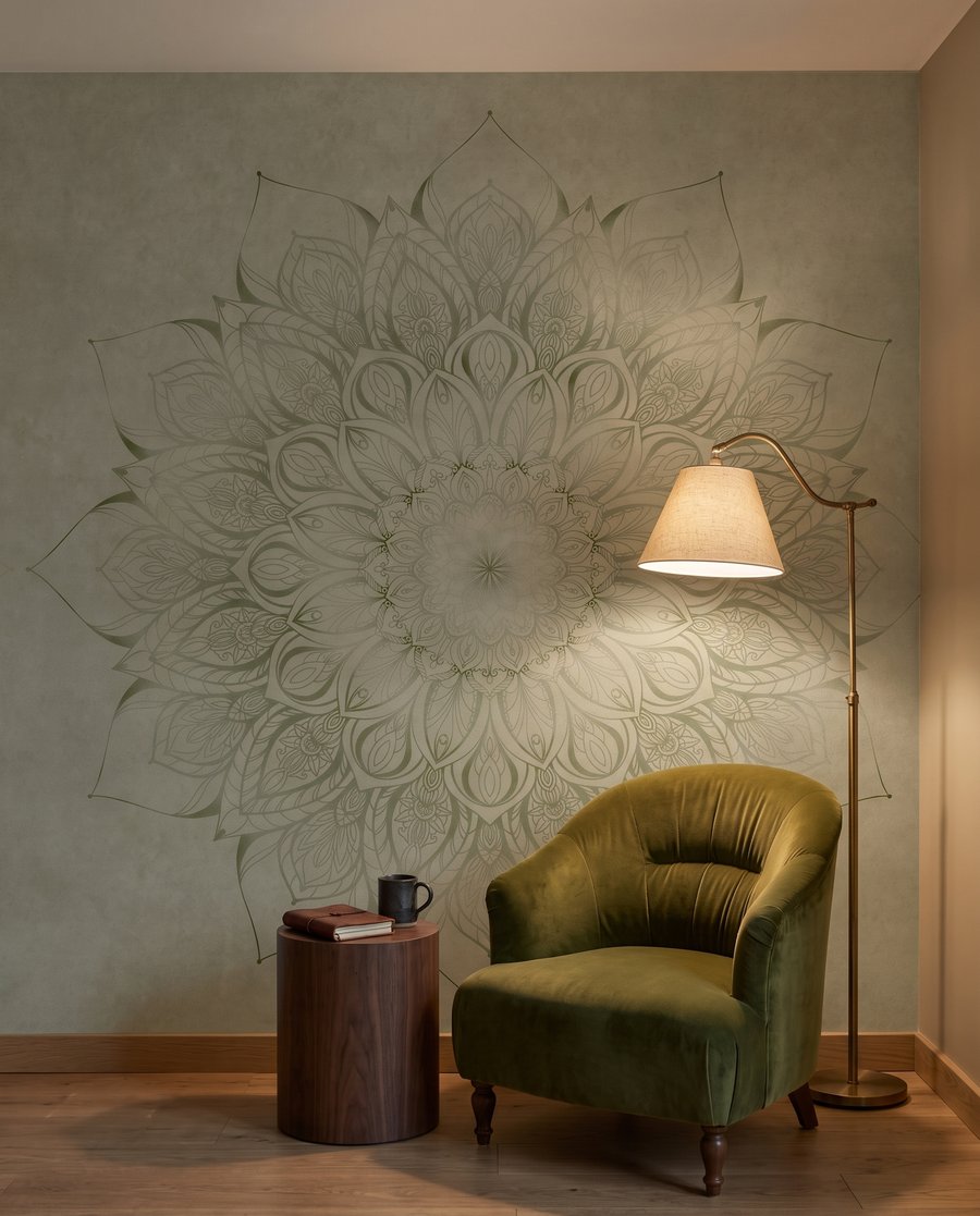 Květinová mandala — interiér 3