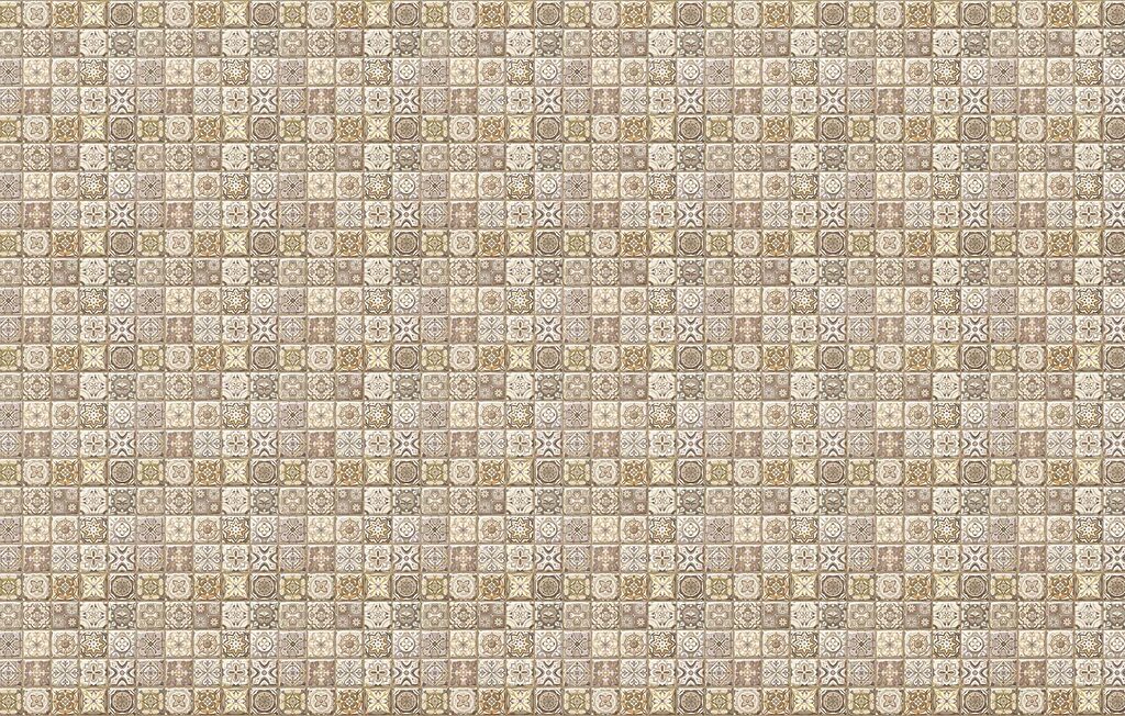 Mozaika s jemnými vzory — celý design