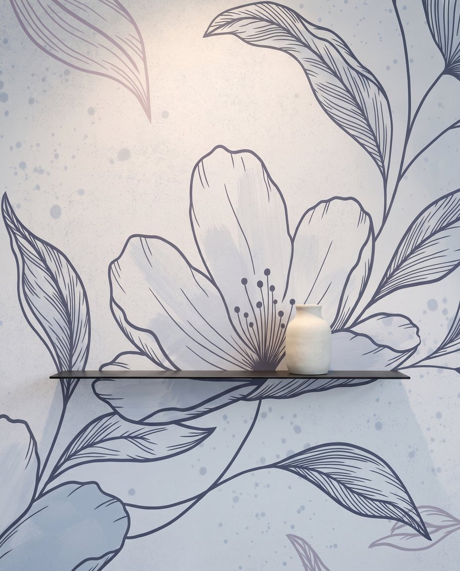 Větev s jemným šrafováním — detail