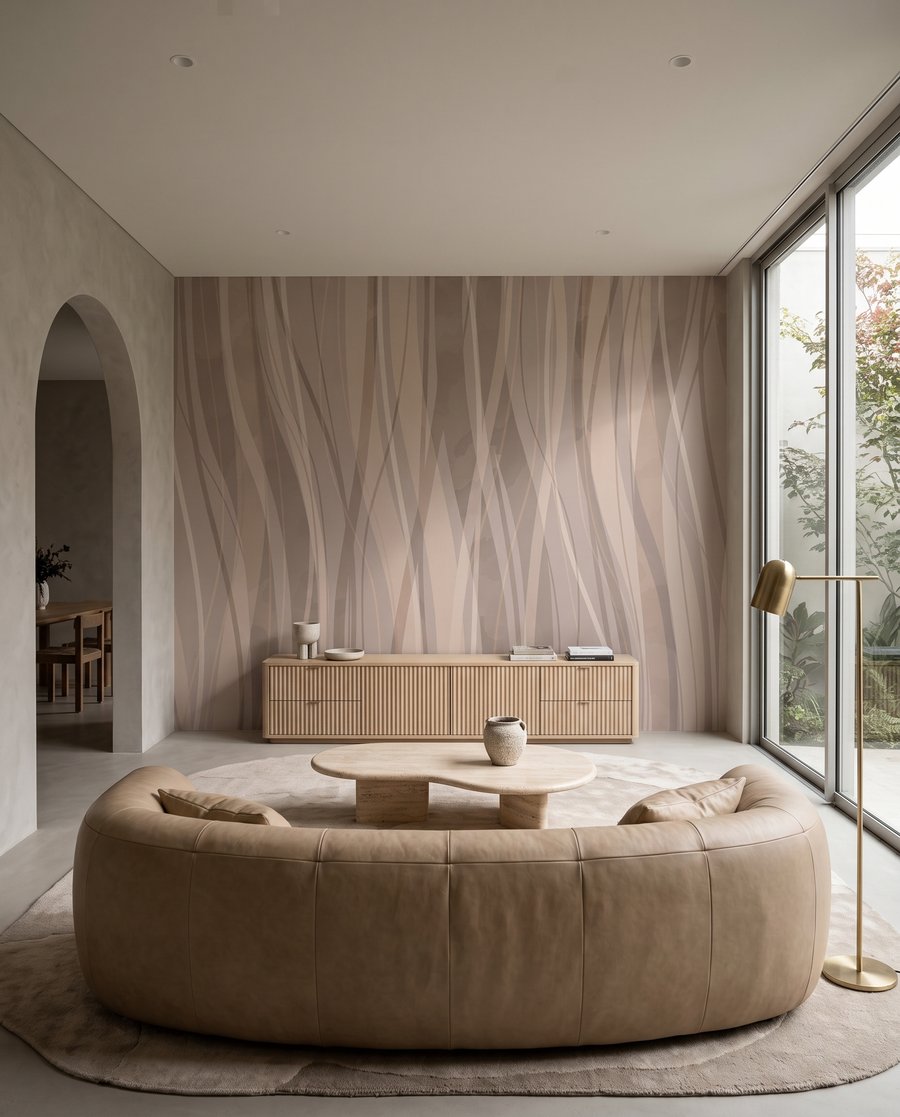 Dlouhé stuhy vedle sebe — interiér 3