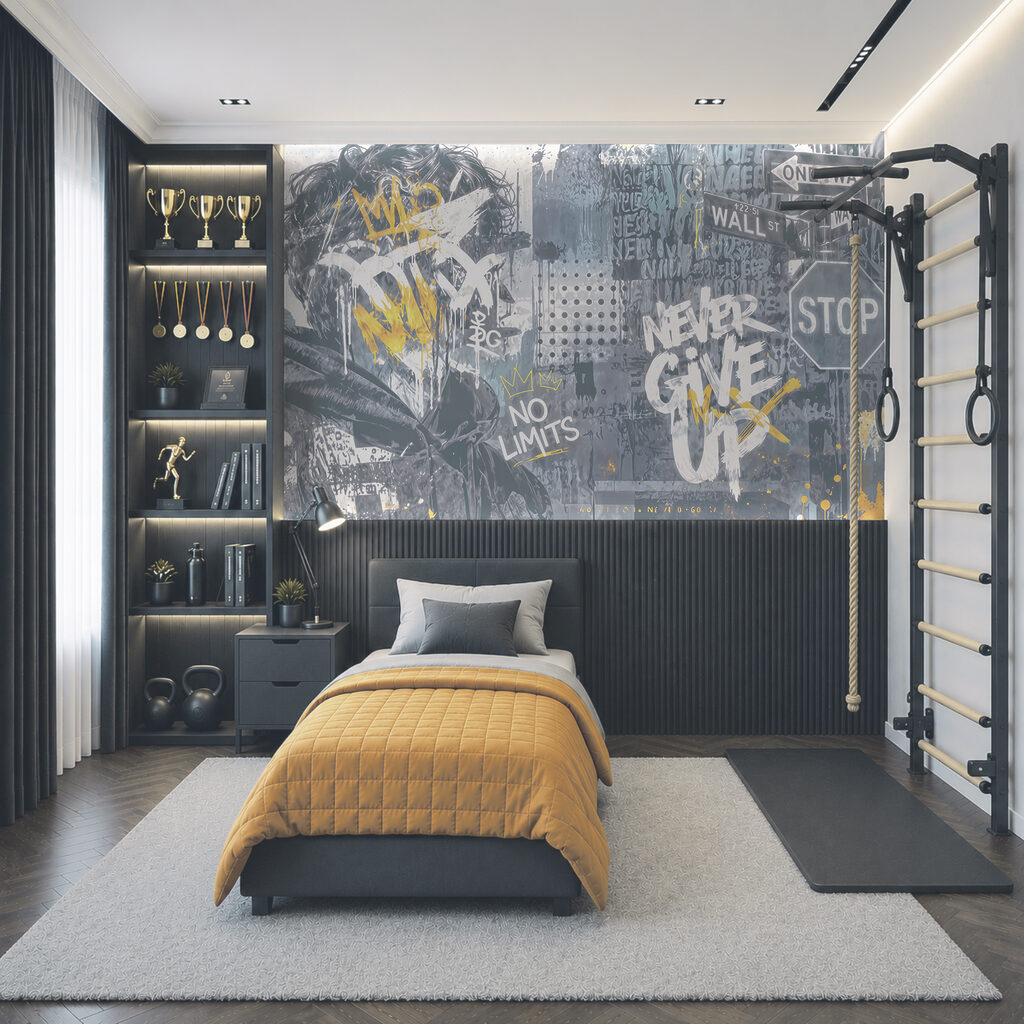 Město v barevných skvrnách — interiér 4