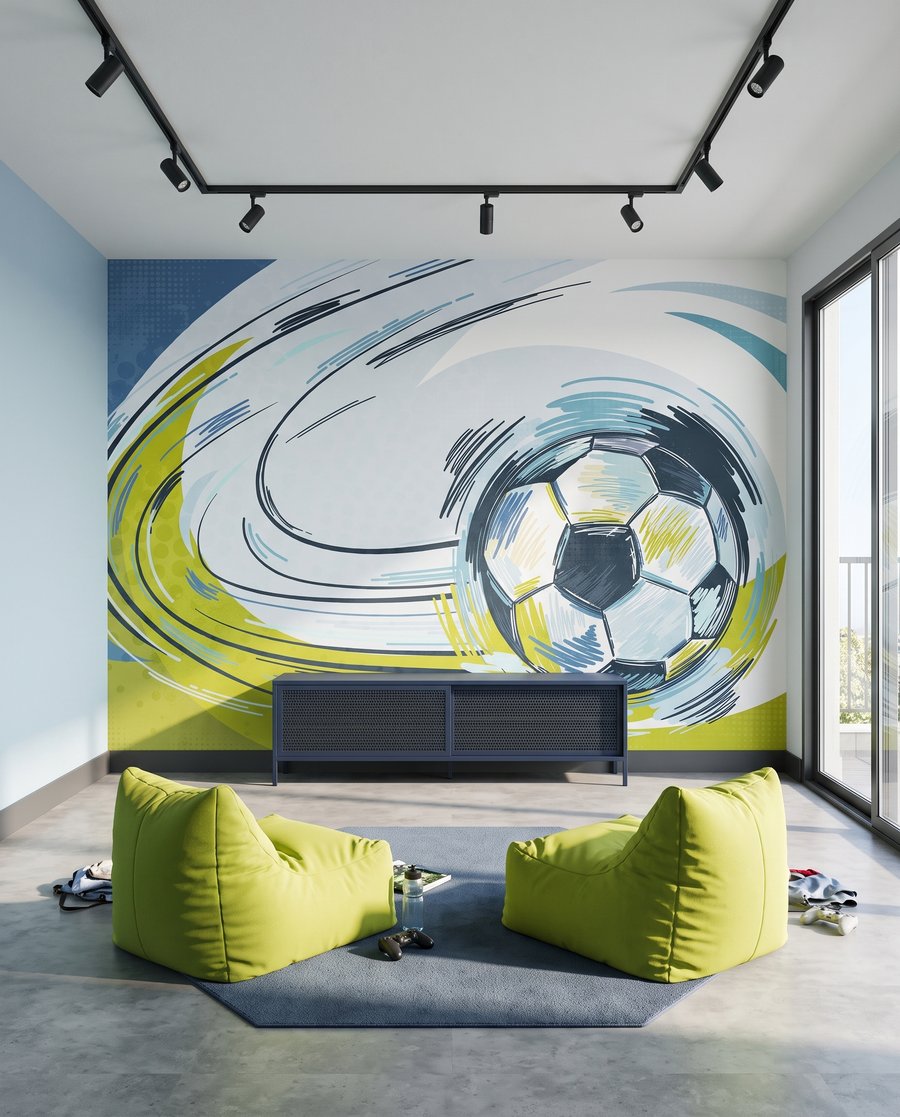 Fotbal v oblouku — interiér 2