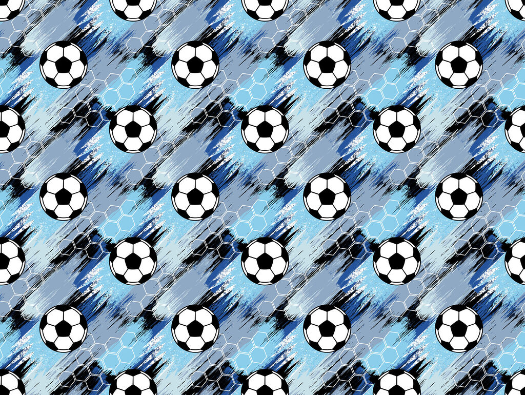 Fotbalové míče mezi tahy — celý design