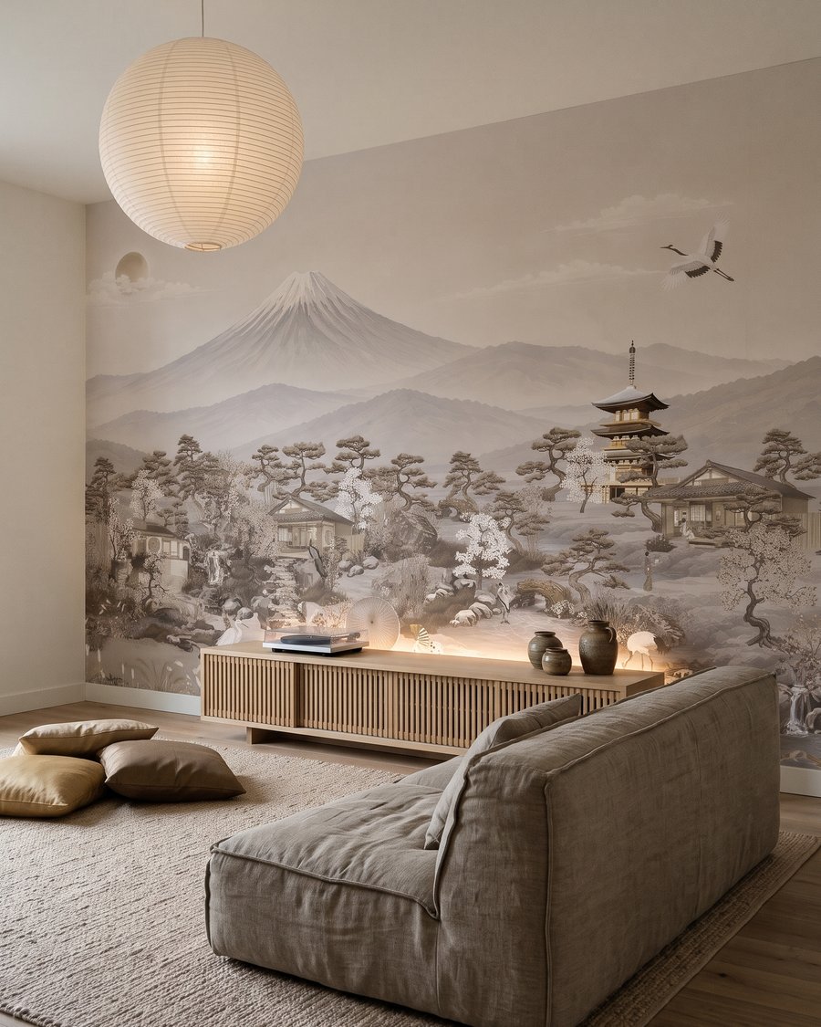 Pagoda před horou — interiér 1