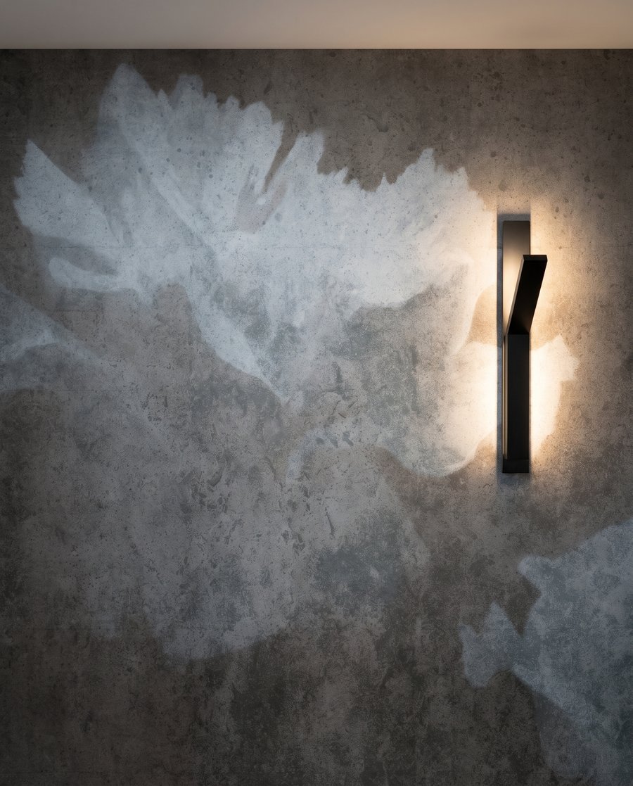 Vybledlé květy na nátěru — detail