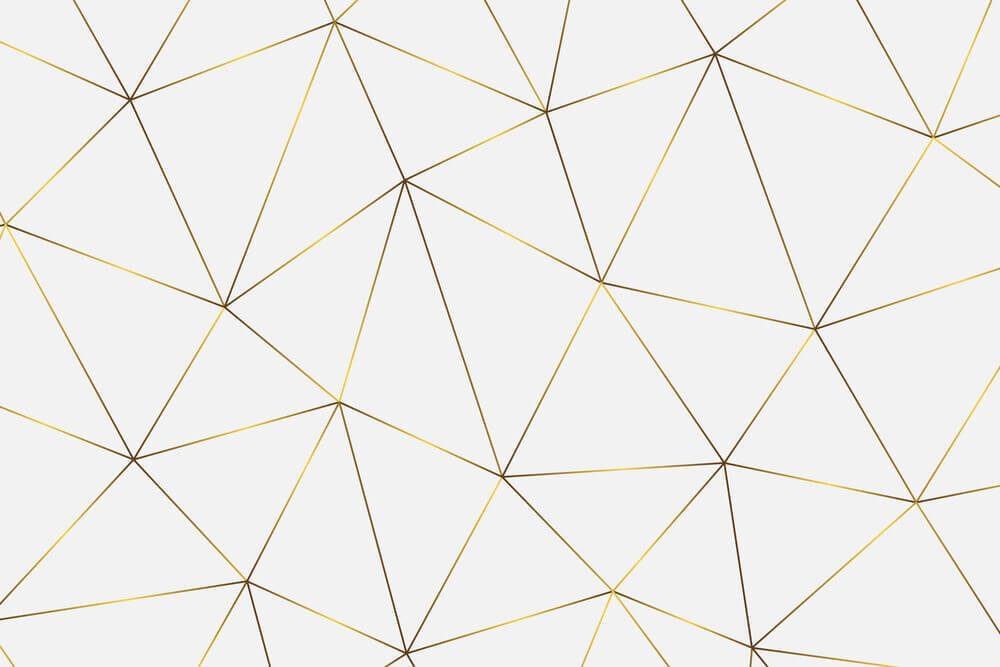 Jemné trojúhelníky na bílé — celý design
