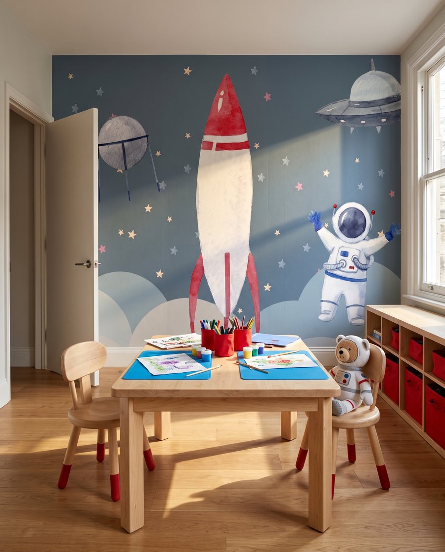 Raketa nad měkkými mraky — interiér 2