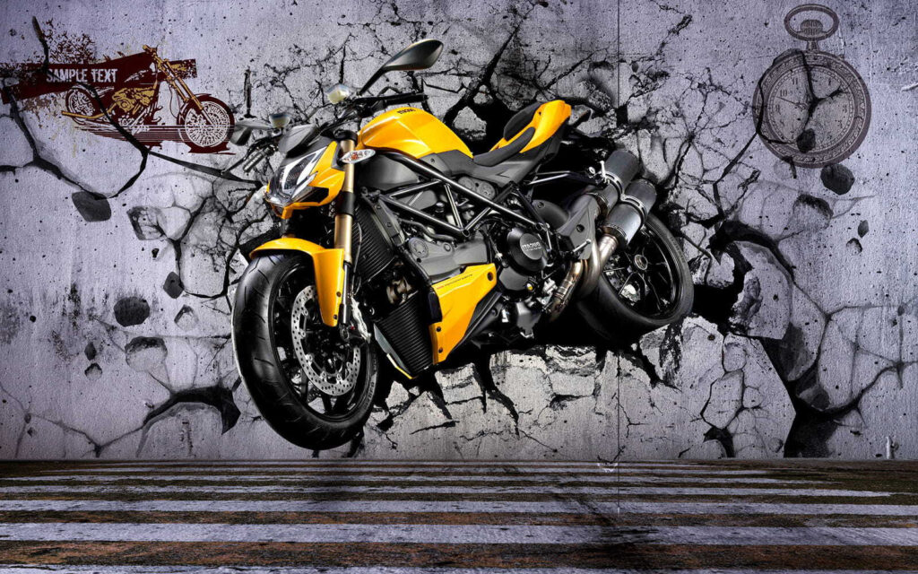 Motorka u zdi — celý design
