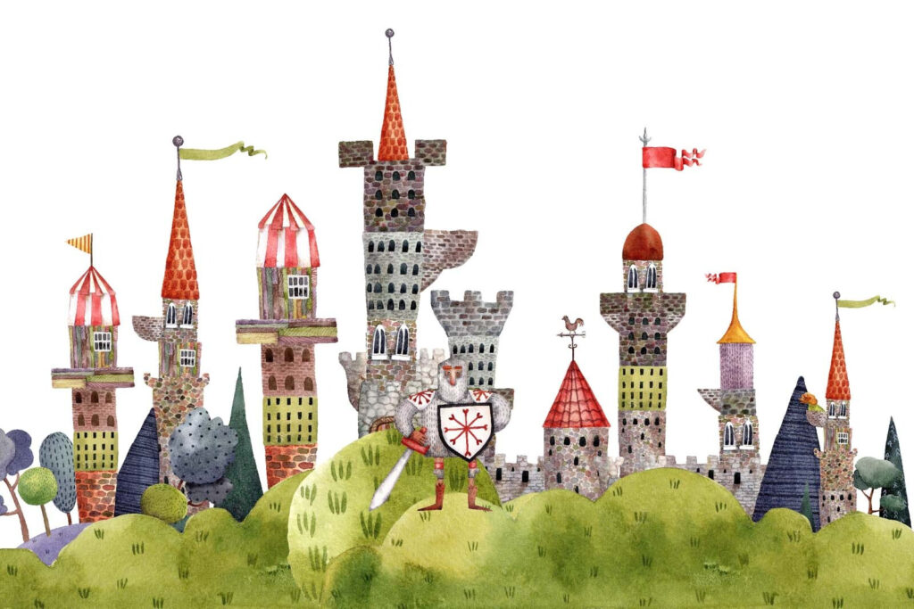 Malé hrady na kopcích — celý design