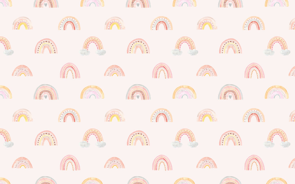Malé duhy na růžové — celý design