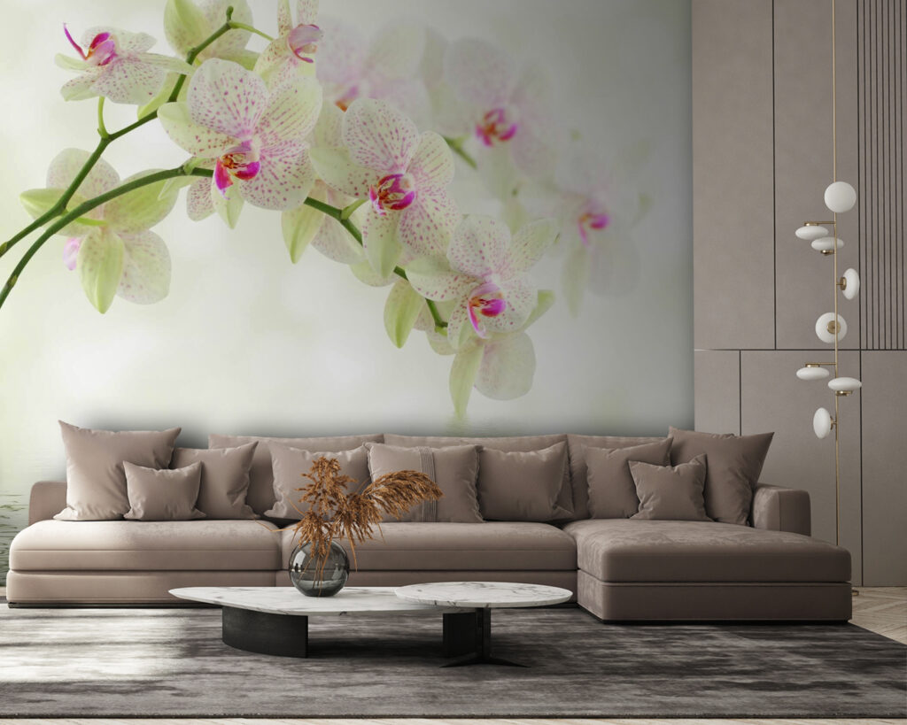 Světlá orchidej nad vodou — interiér 3