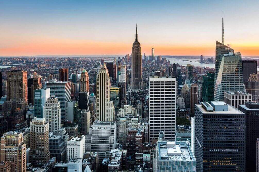 New York při soumraku — celý design