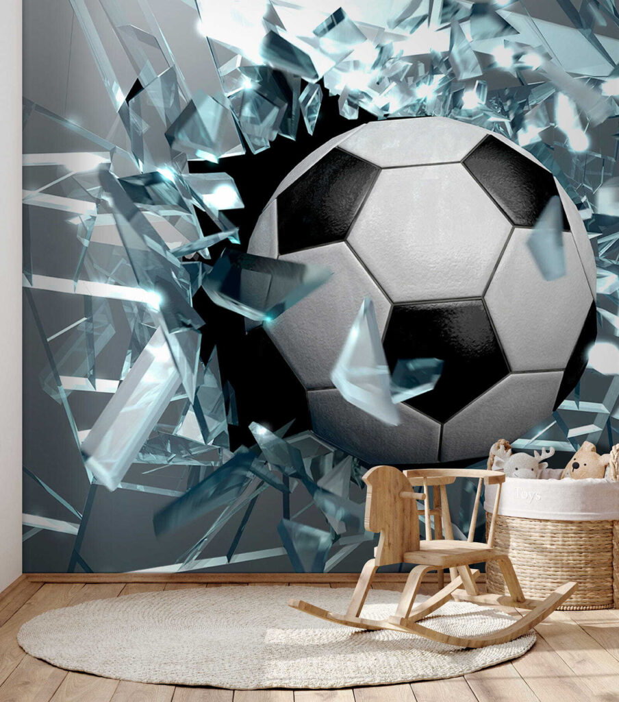Fotbal skrz střepy — interiér 3