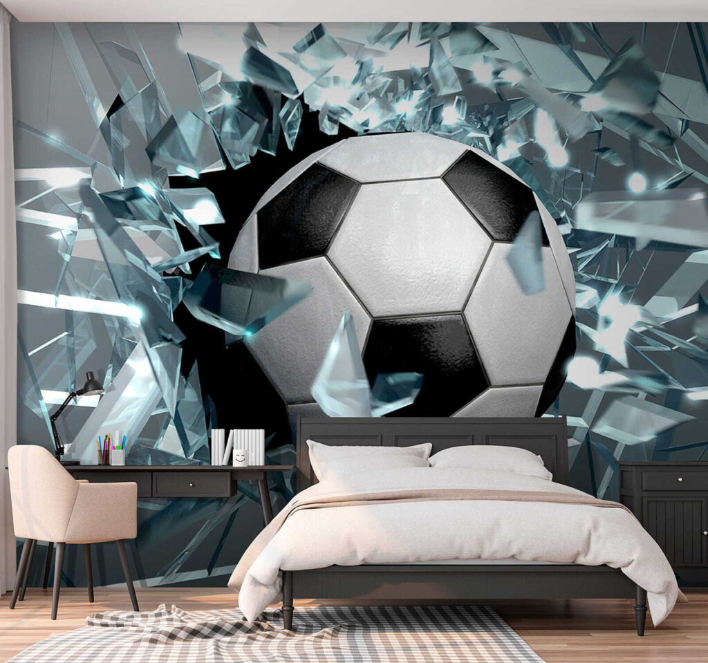 Fotbal skrz střepy — interiér 2