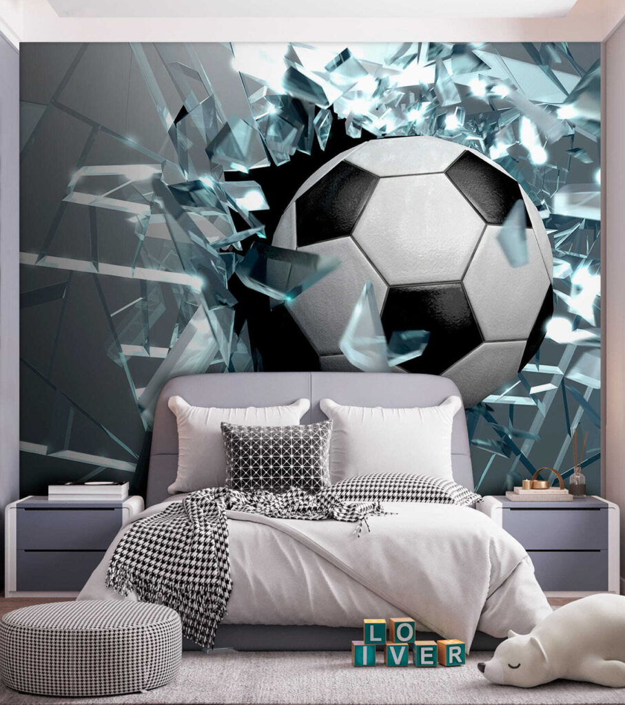 Fotbal skrz střepy — interiér 7
