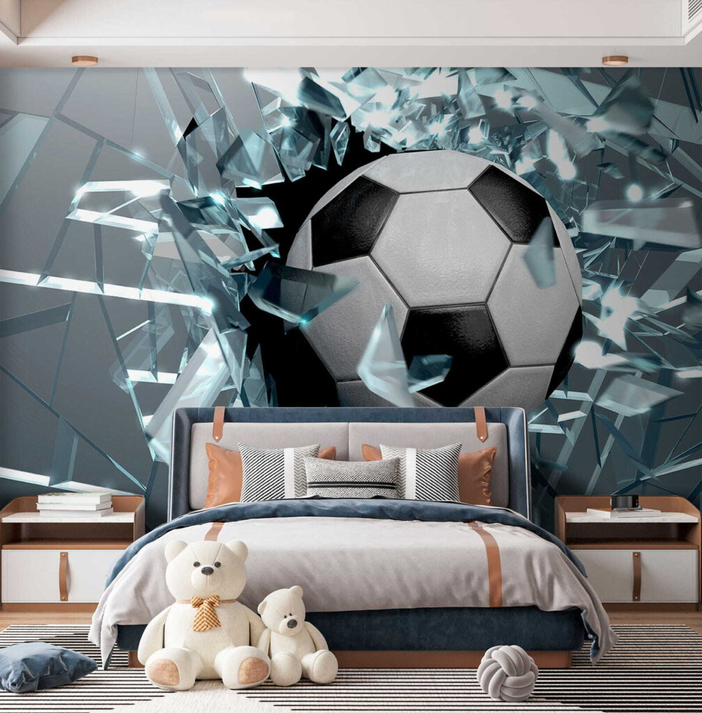 Fotbal skrz střepy — interiér 8