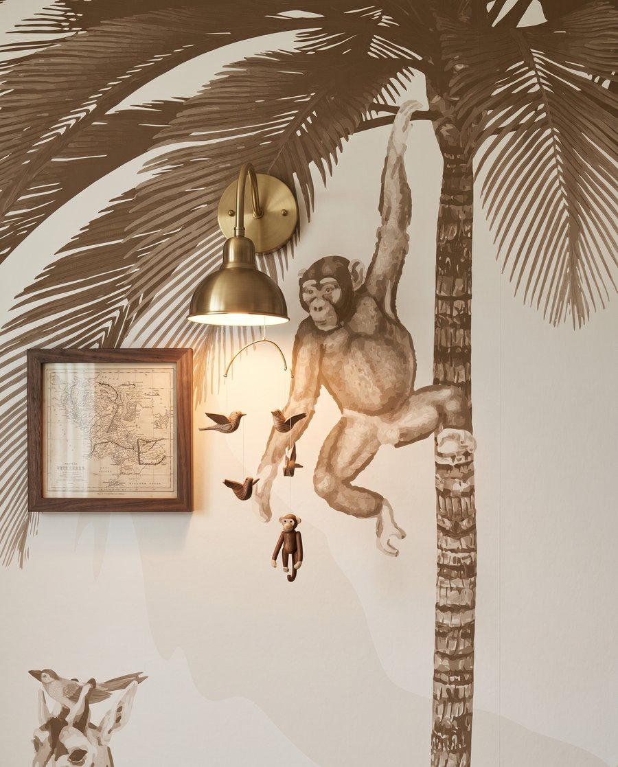Žirafy v zlatavé džungli — detail