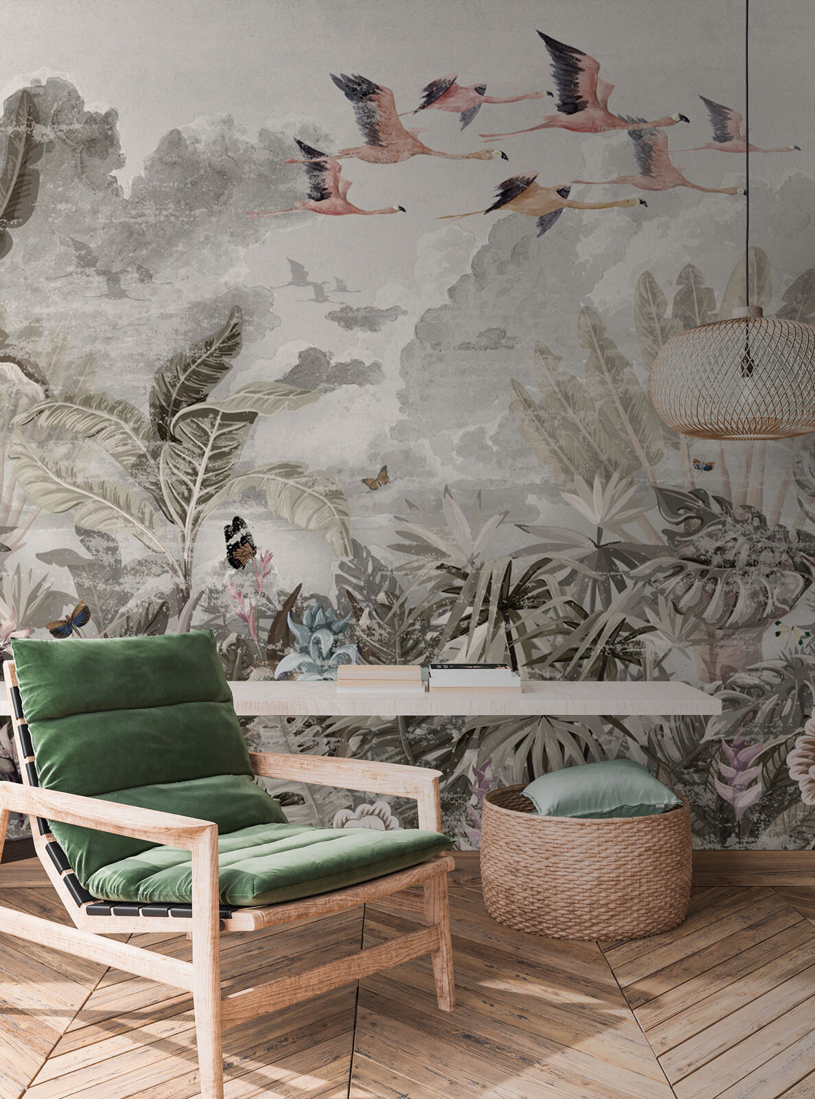 Let nad tropickou krajinou — interiér 4