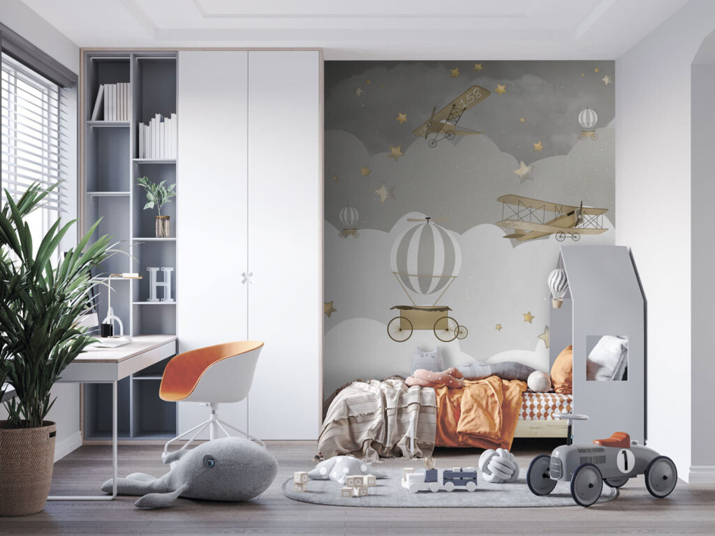 Balóny nad šedými mraky — interiér 5