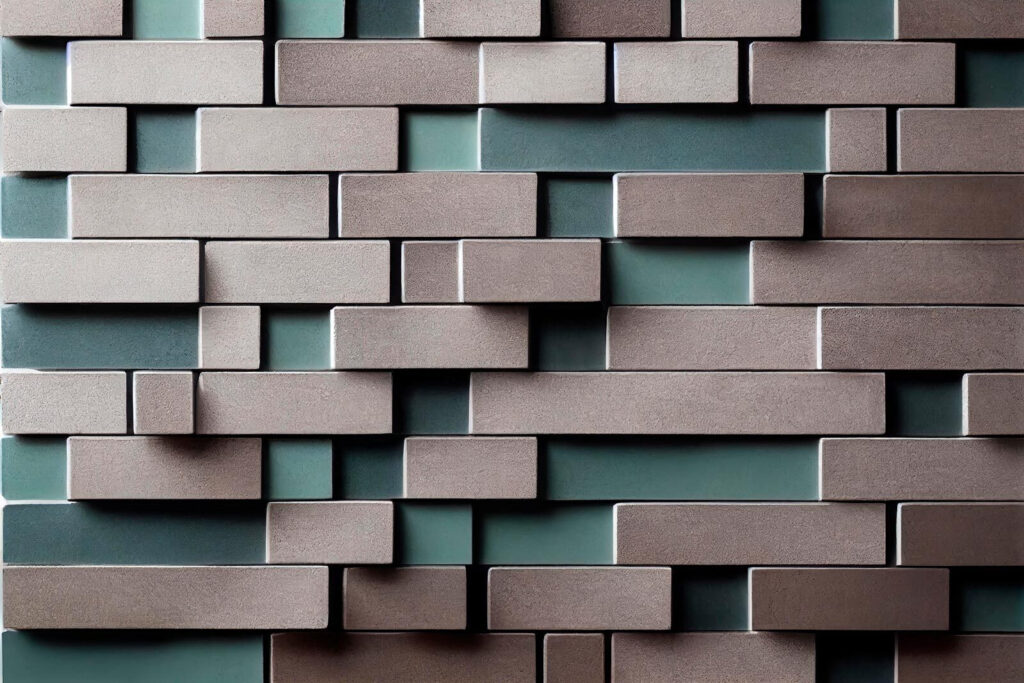 Cihly s otevřenými spárami — celý design