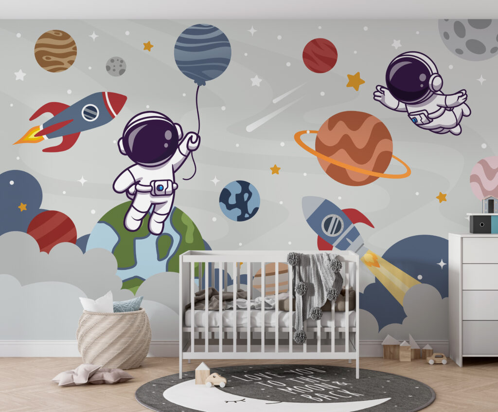 Hravé rakety a astronauti — interiér 2