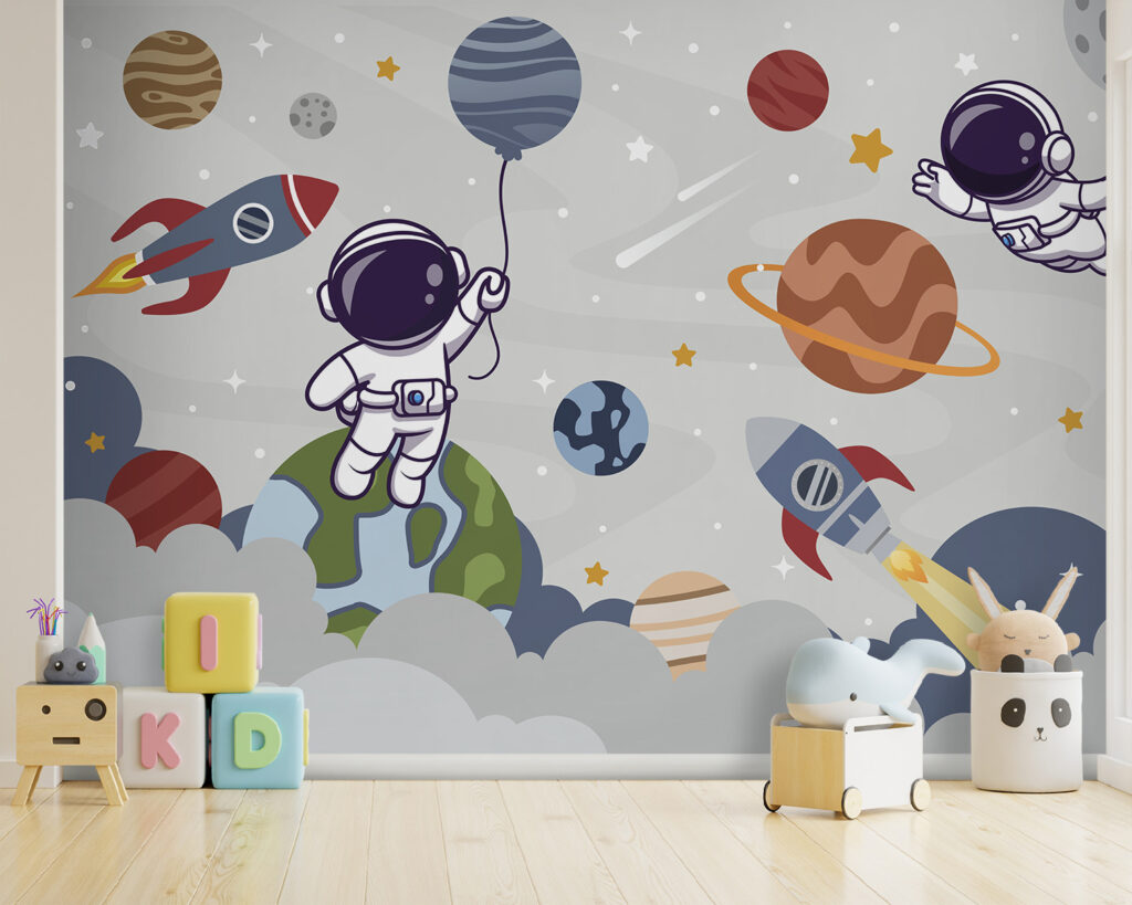 Hravé rakety a astronauti — interiér 3