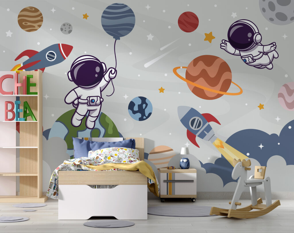 Hravé rakety a astronauti — interiér 4