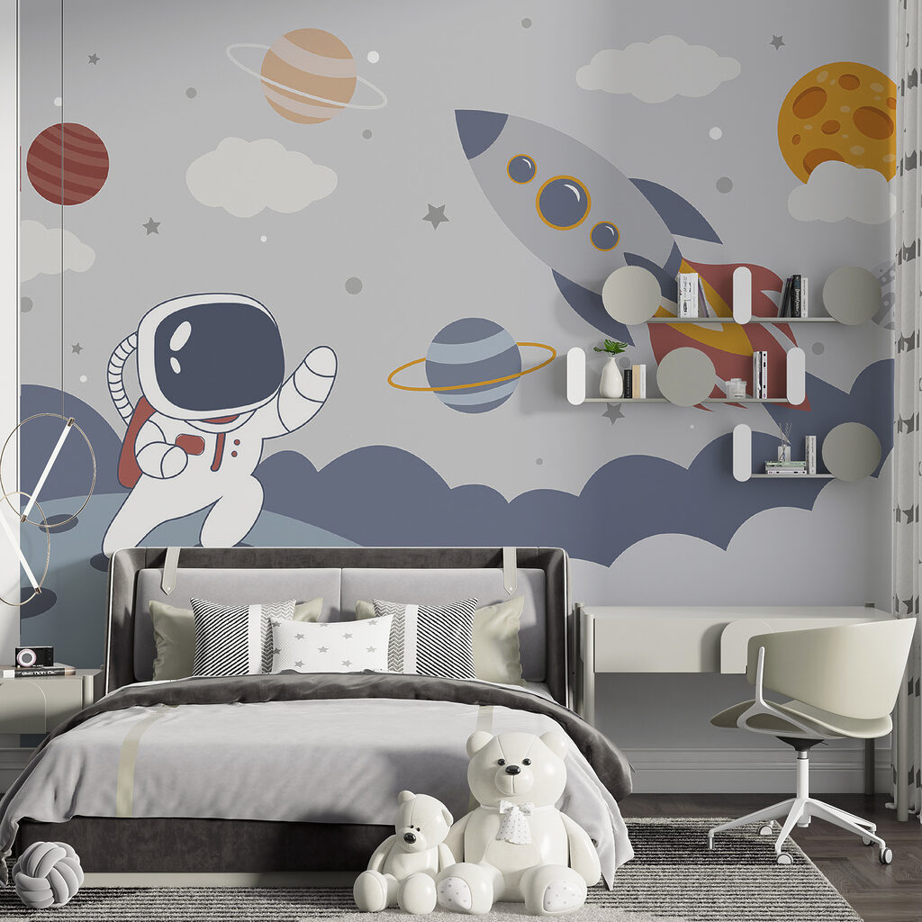 Raketa vedle malého astronauta — interiér 5