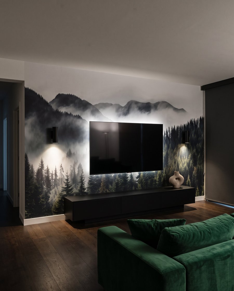 Mlha nad horskými lesy — interiér 6