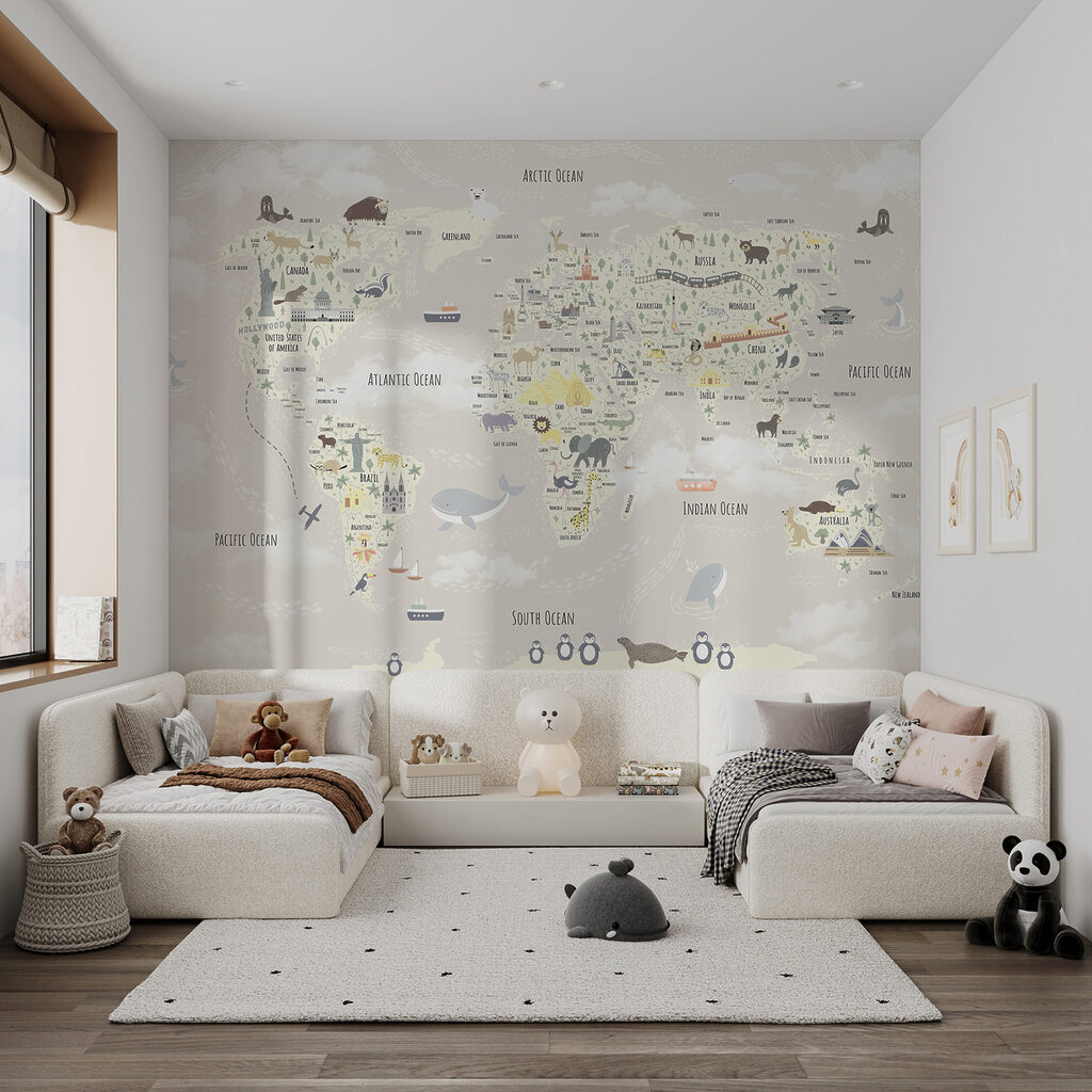 Mapa světa s kamarády — interiér 5