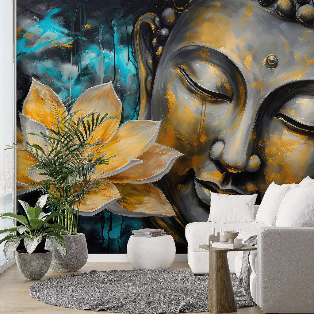 Buddha se zlatým lotosem — interiér 3