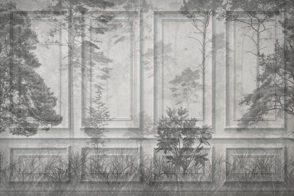 Les na starých panelech — celý design