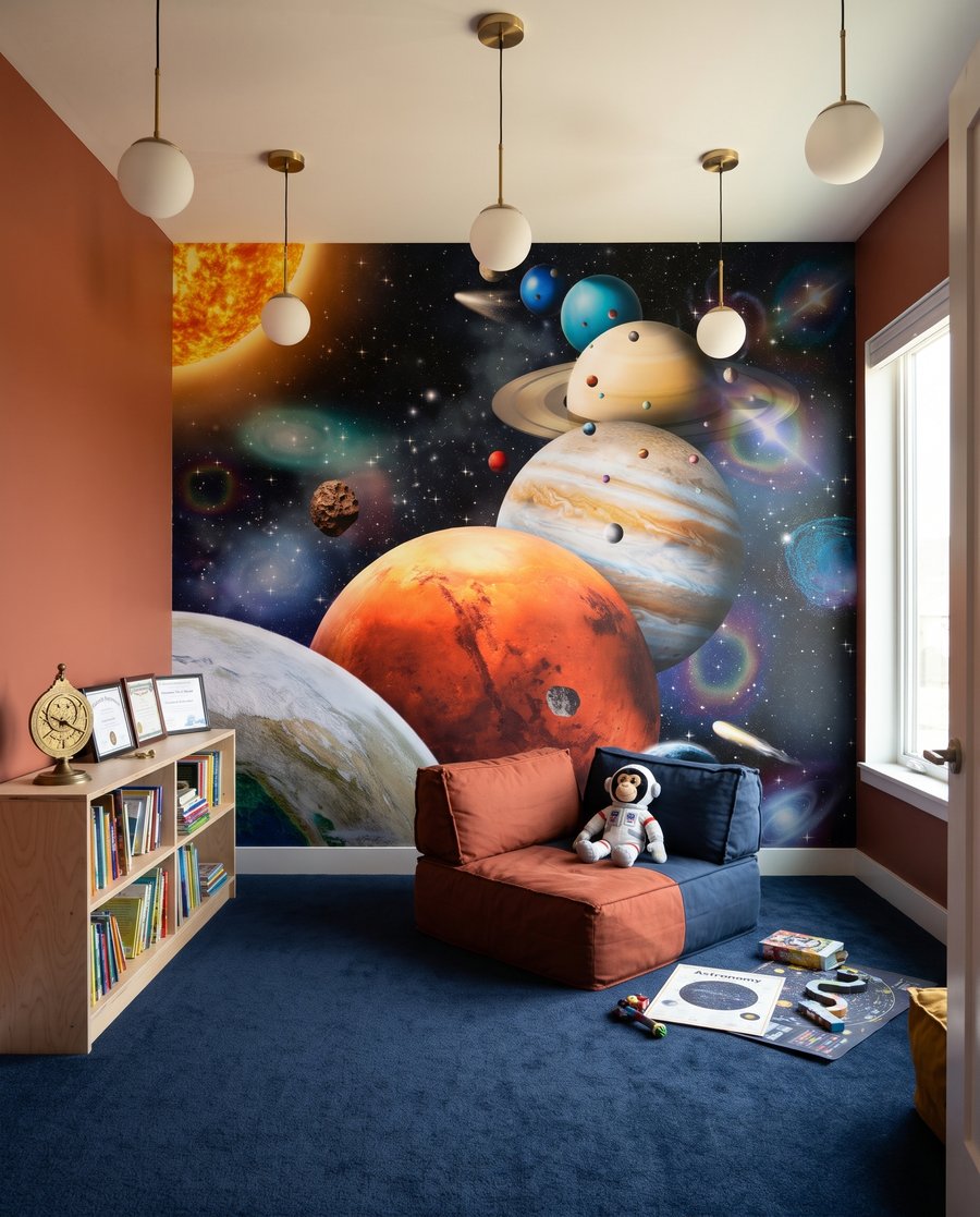 Planety pod zářícím sluncem — interiér 3