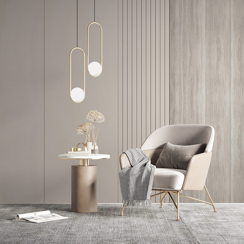 Klidné svislé pruhy — interiér 5