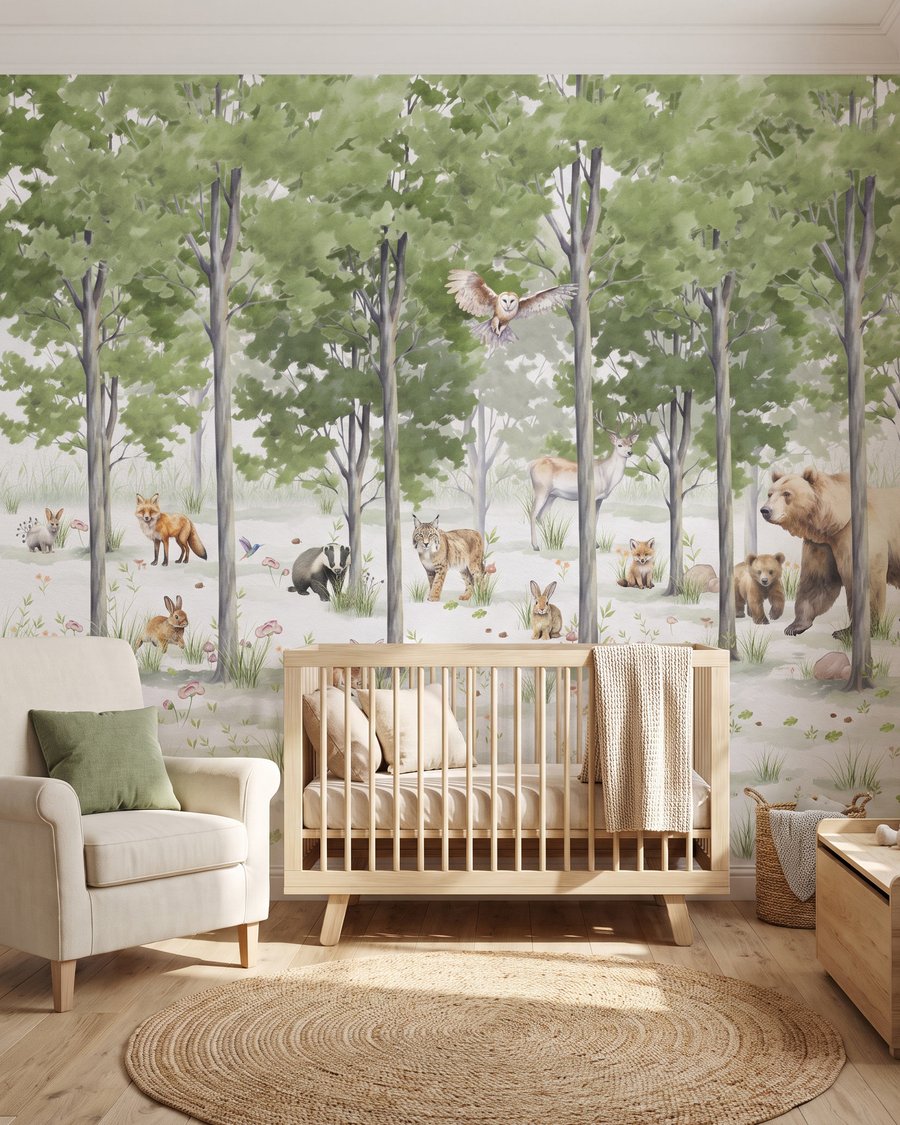 Lesní zvířata na mýtině — interiér 7