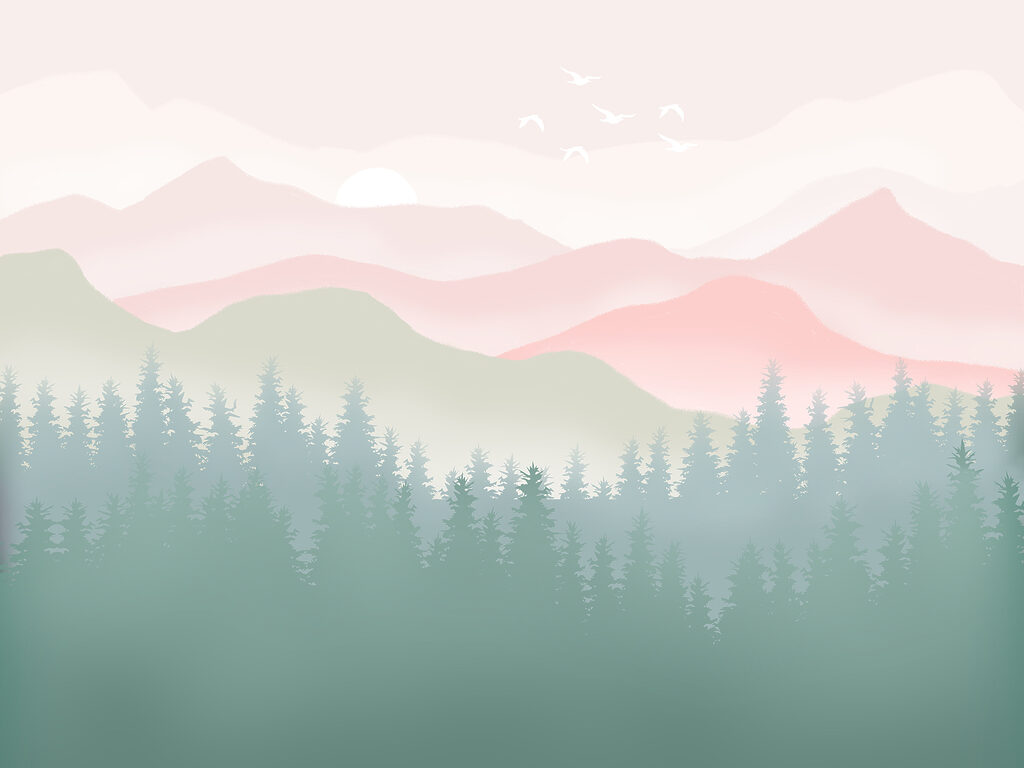 Hory nad borovicemi — celý design