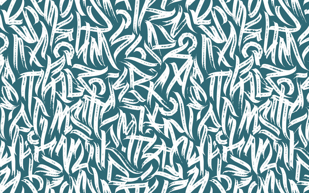 Pouliční graffiti — celý design