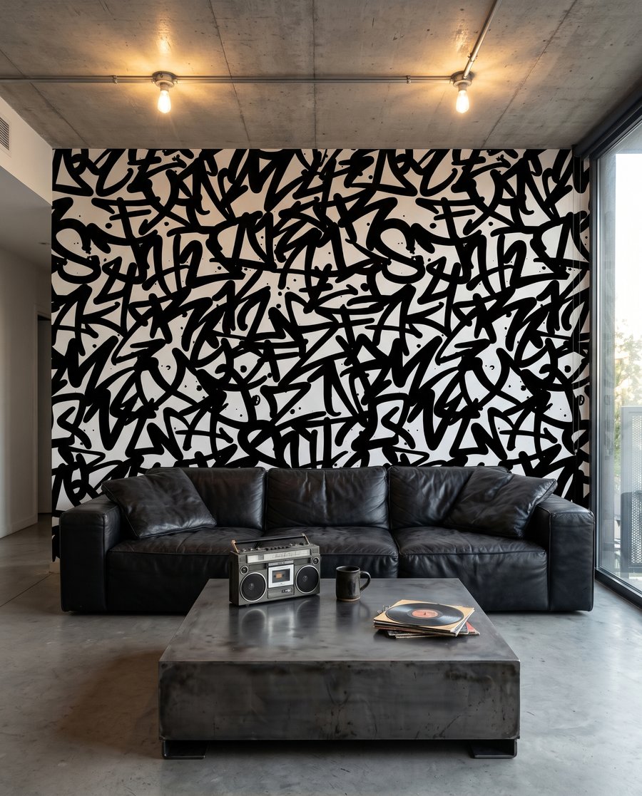 Překřížené graffiti — interiér 3