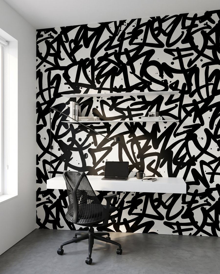 Překřížené graffiti — interiér 8