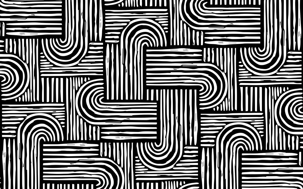 Jemné ohnuté linie — celý design