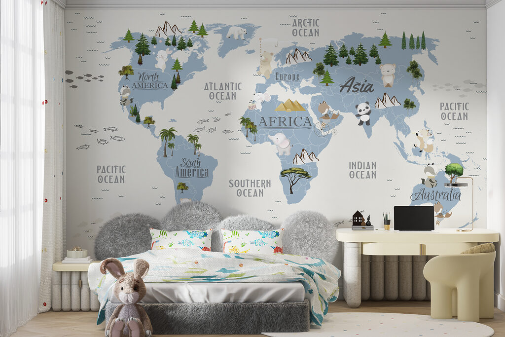 Zvířecí mapa světa — interiér 2