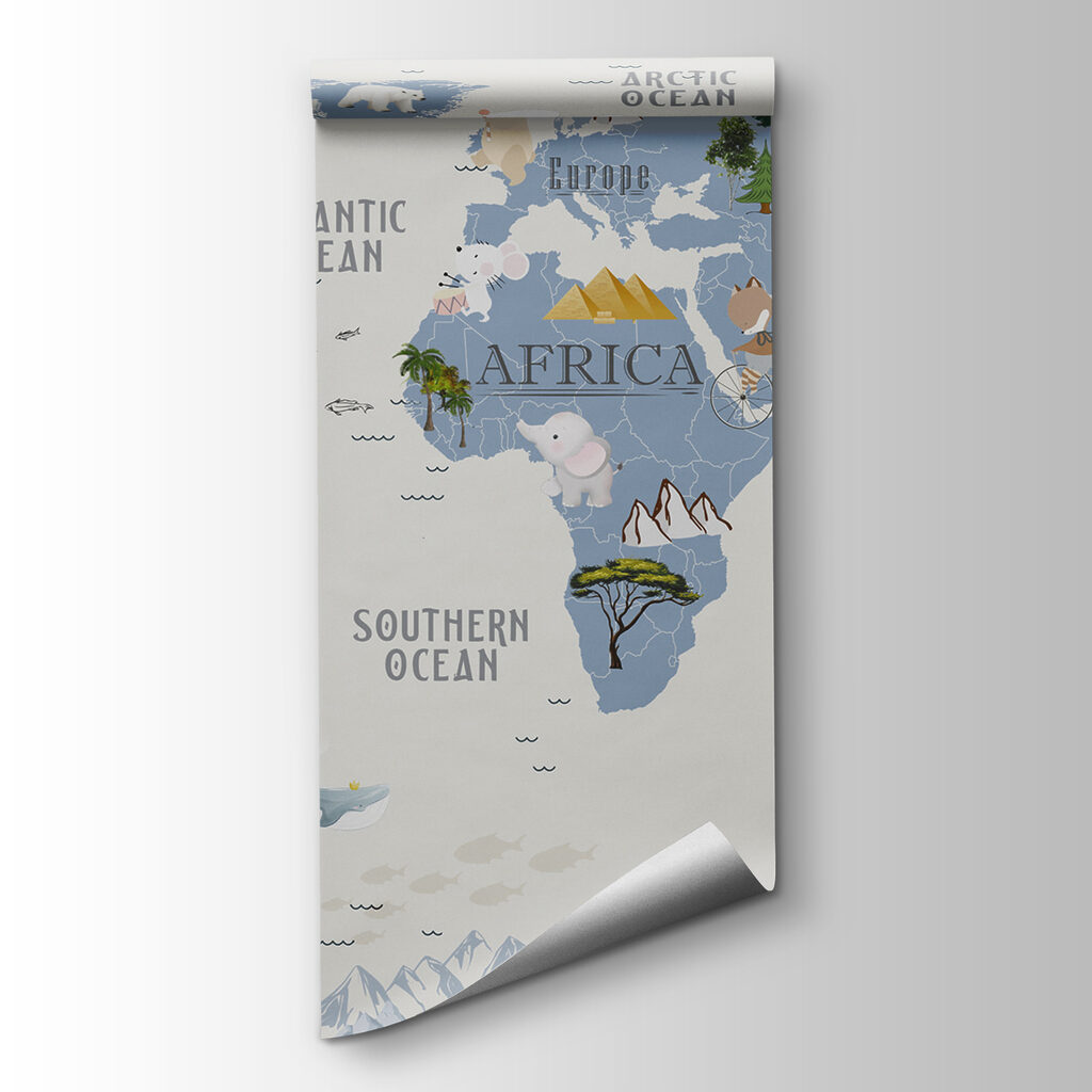 Zvířecí mapa světa — zobrazení produktu