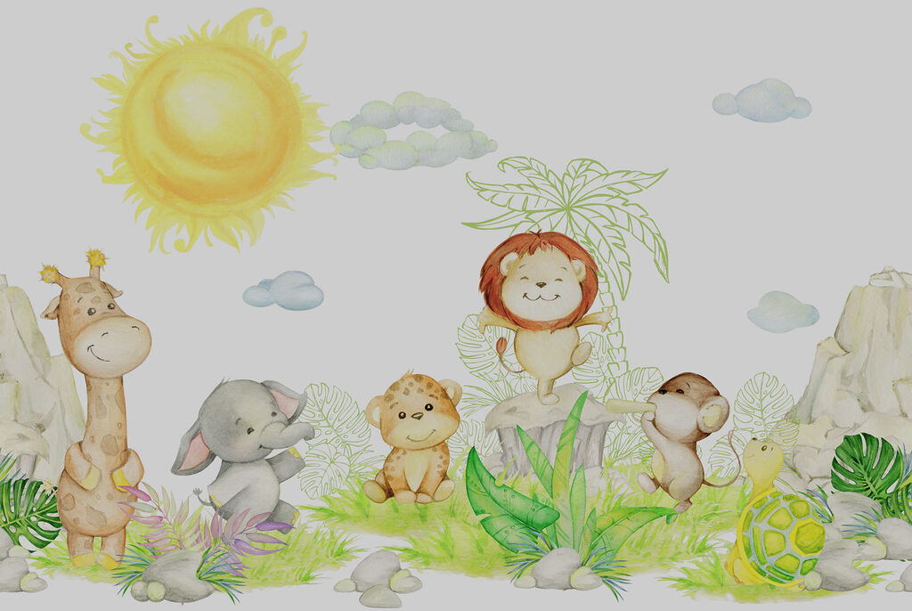 Safari kamarádi pod sluncem — celý design