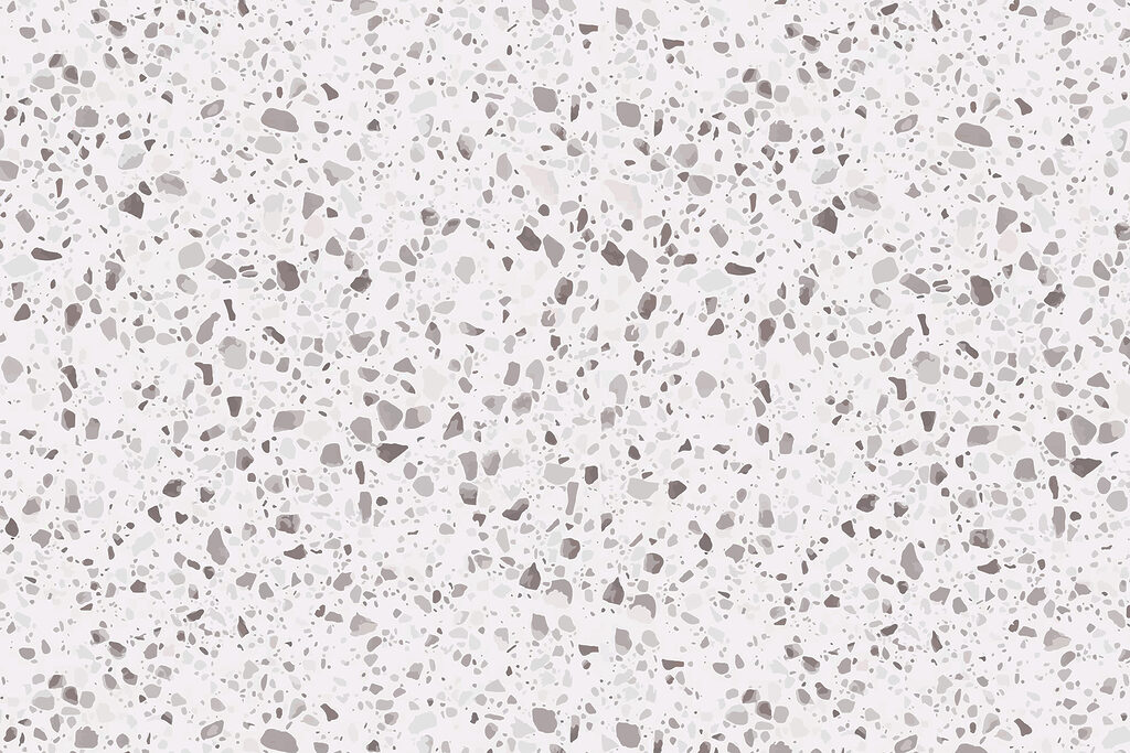 Jemné světle šedé úlomky — celý design
