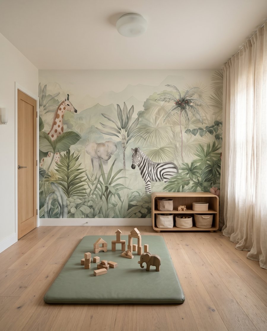 Zebra mezi džunglovým listím — interiér 6