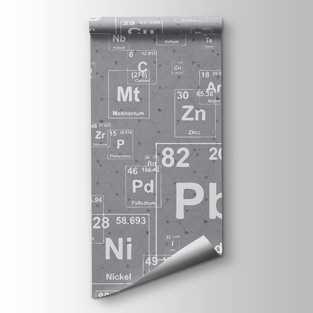 Chemické značky prvků — zobrazení produktu