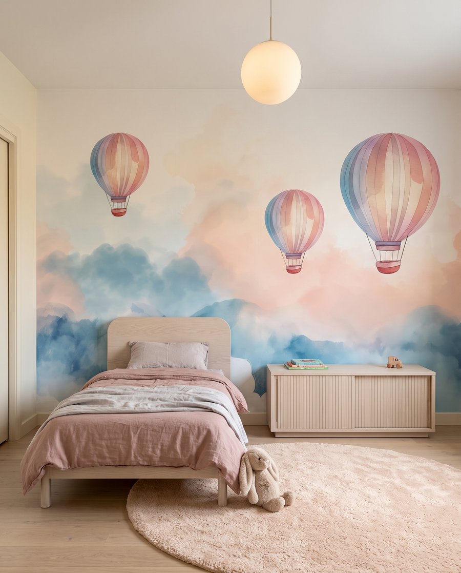 Tři balony nad mraky — interiér 2