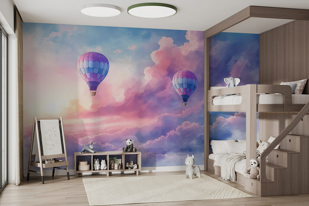 Balony nad večerními mraky — interiér 2