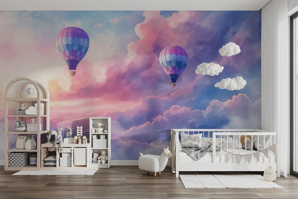 Balony nad večerními mraky — interiér 1